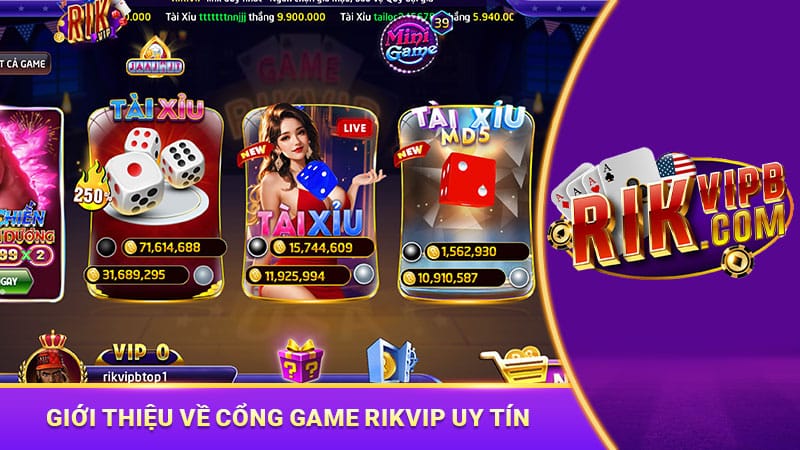 Giới thiệu về cổng game bài Rikvip